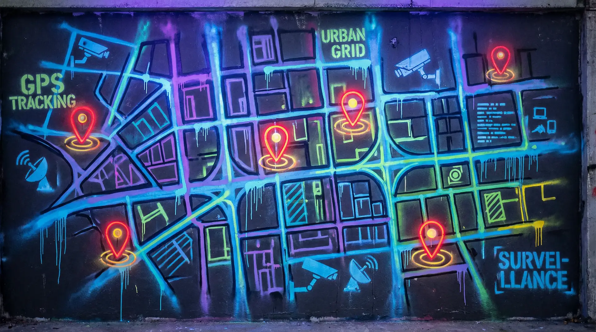 网址在线观看你懂我意思吧 狗仔追踪地图 - 城市涂鸦风格